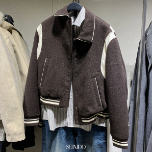 外套5320 700短款 201 欧美学院风撞色飞行拼接夹克5320201 柜699