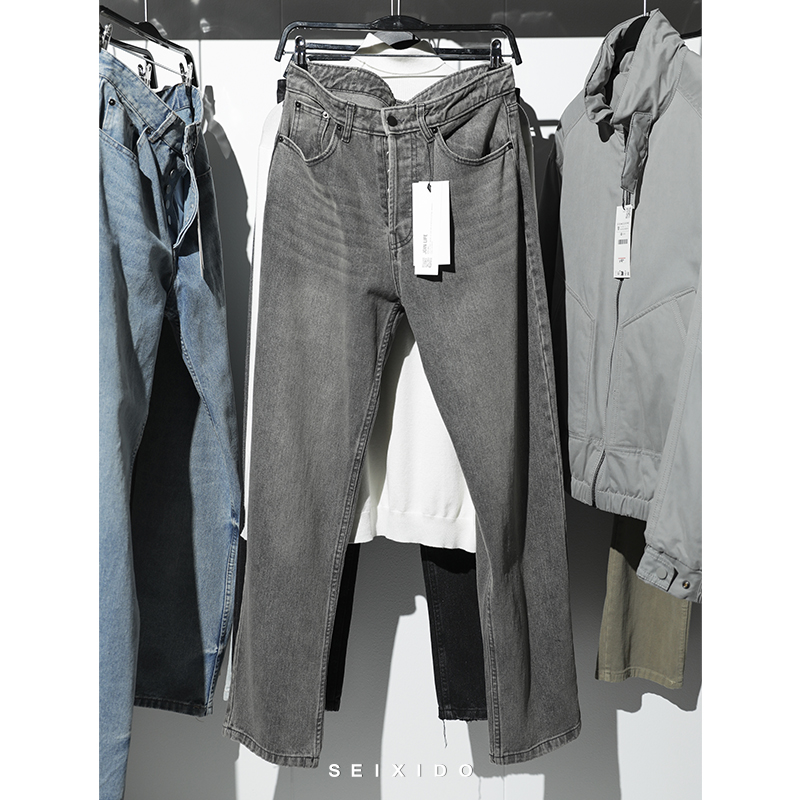 西班牙单!重水洗四季牛仔长裤