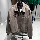 柜549 706宽松外套潮 补丁刺绣绒面质感夹克6318404 秋冬新品 男装