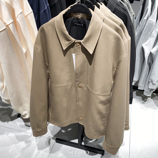翻领长袖 男装 衬衫 6861390 fit外套 柜549 宽松休闲boxy 秋冬新品