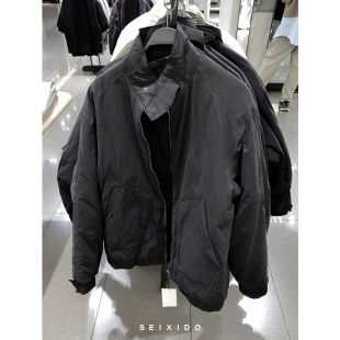 欧美简约立领棉服夹克宽松休闲厚外套8281326 男装 柜529 秋冬新品