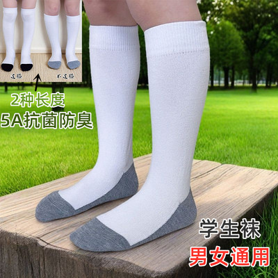 儿童白色长筒袜学生中大童小腿袜
