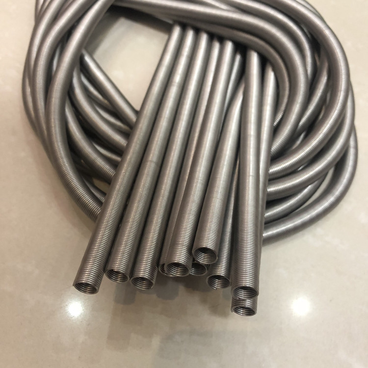 304不锈钢订做非标平头拉伸弹簧拉簧护套管线经0.2-2mm外径2-20mm