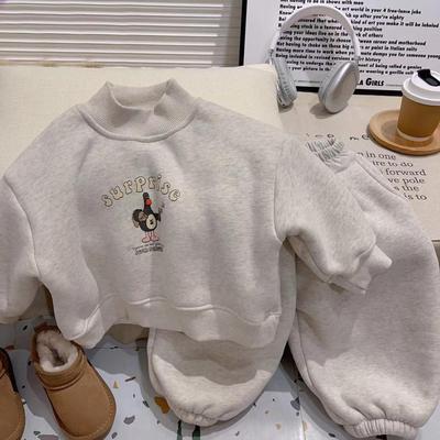 男女童冬季加绒加厚套装两件套