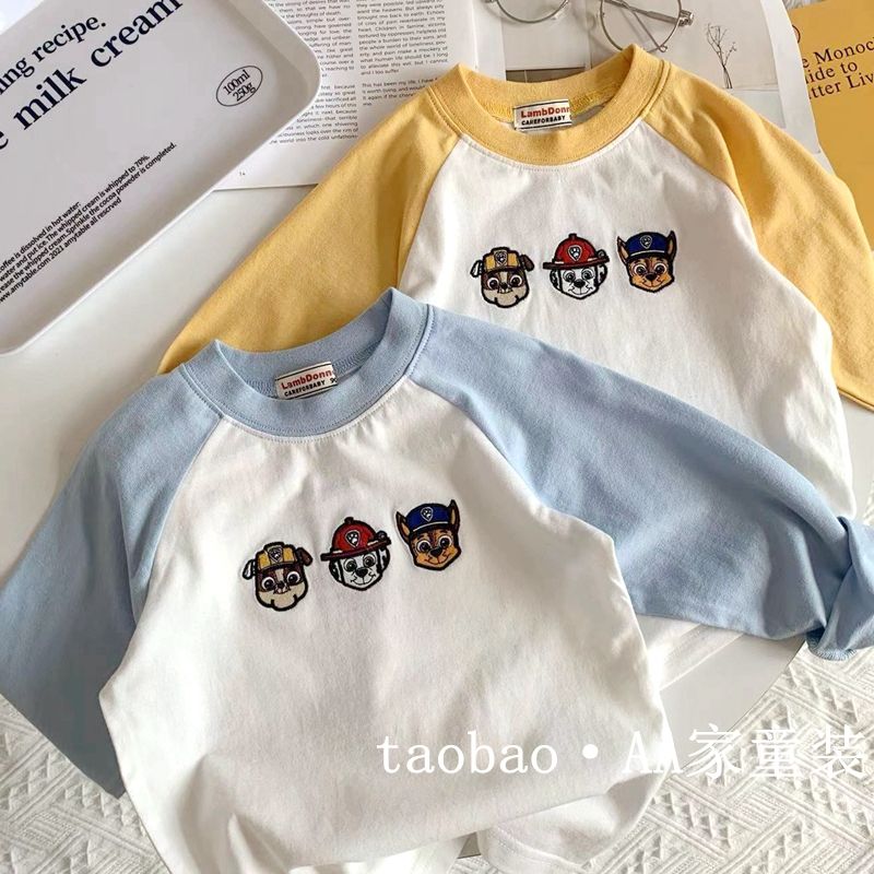 秋季新品~男女孩长袖纯棉上衣