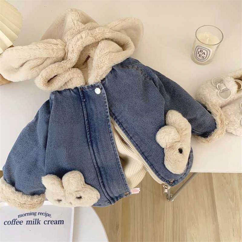 冬新品推荐~儿童冬季可爱加绒加厚牛仔外套女童洋气保暖上衣冬装,运动/瑜伽/健身/球迷用品,亲子家庭装,淘宝优惠券,粉丝福利购,淘宝优惠卷