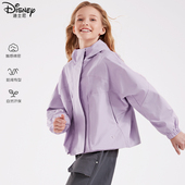 上衣童装 连帽夹克大童防风衣户外运动短款 新款 女童外套春秋季