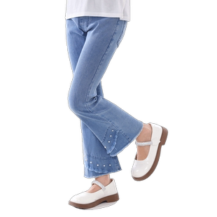 女童裤子春夏新款儿童天丝牛仔休闲裤中大童薄喇叭裤洋气春装童装