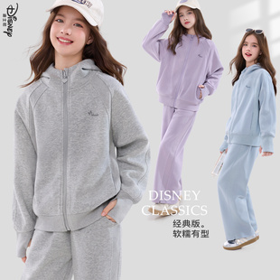 春装 青少年装 2026新款 运动裤 洋气大童休闲外套秋季 迪士尼女童套装