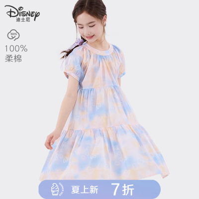 迪士尼女童夏季纯棉连衣裙