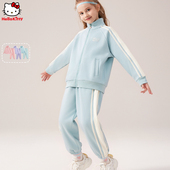 子两件套洋气童装 女童运动套装 中大童外套裤 新款 儿童春秋装