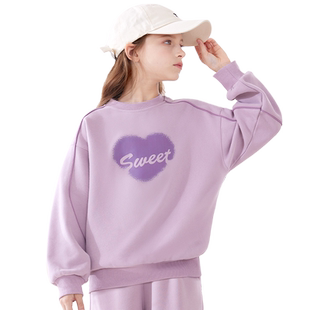 女童卫衣2026春秋新款爆款儿童长袖外套大童上衣加绒加厚洋气童装