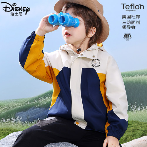 迪士尼冲锋衣摇粒绒内件