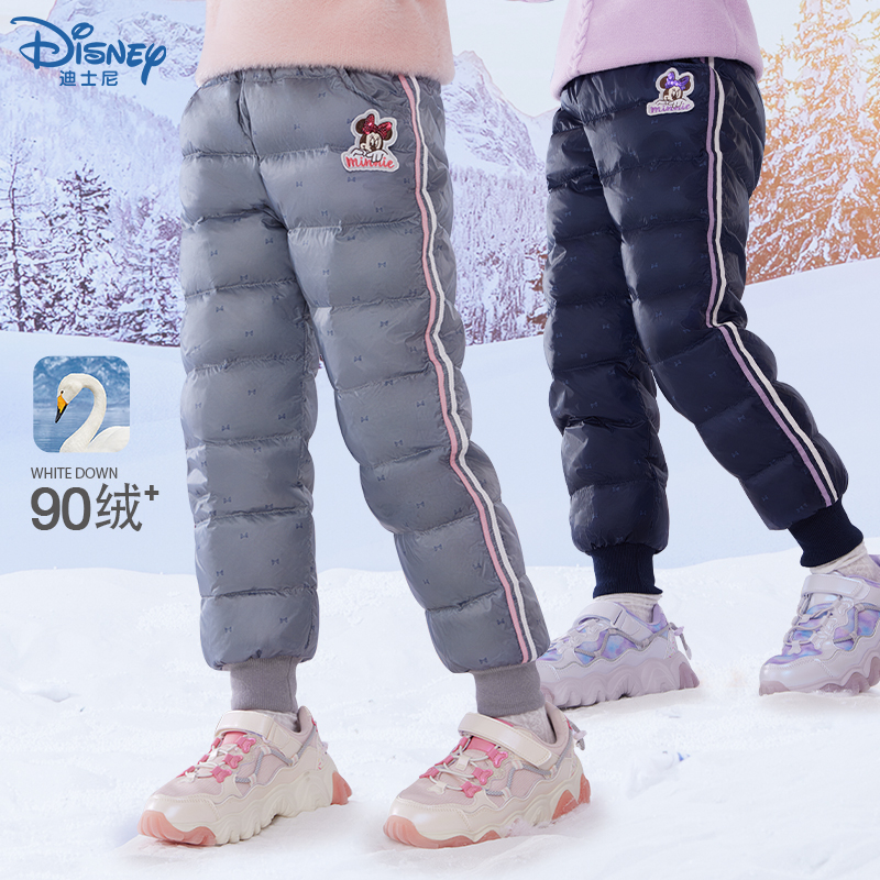 迪士尼女童羽绒裤冬季