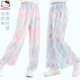 夏季 大童防蚊裤 薄款 子冰丝2025新款 宽松透气 洋气儿童裤 女童阔腿裤