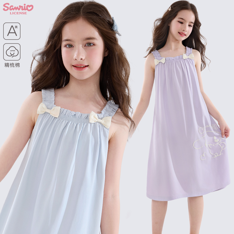 玉桂狗女童吊带睡裙夏季