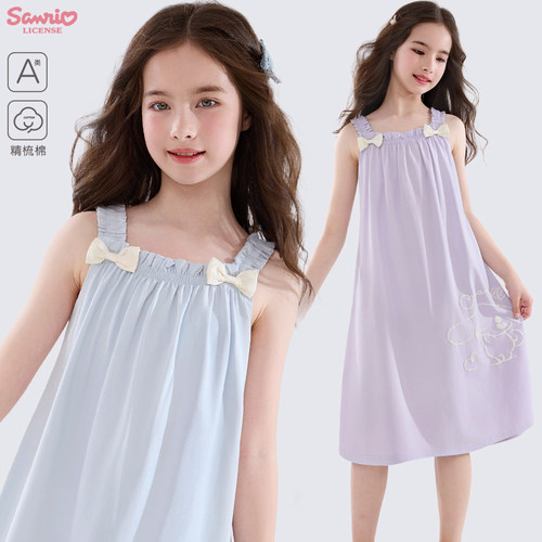 玉桂狗女童吊带睡裙夏季