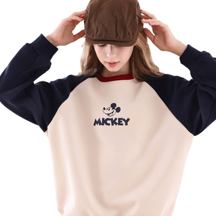 迪士尼女童卫衣秋冬新款儿童毛衣衣服大童米奇T恤上衣女孩童装