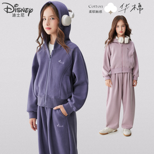 女童运动套装儿童春秋装新款外套休闲裤两件套中大童洋气卫衣卫裤