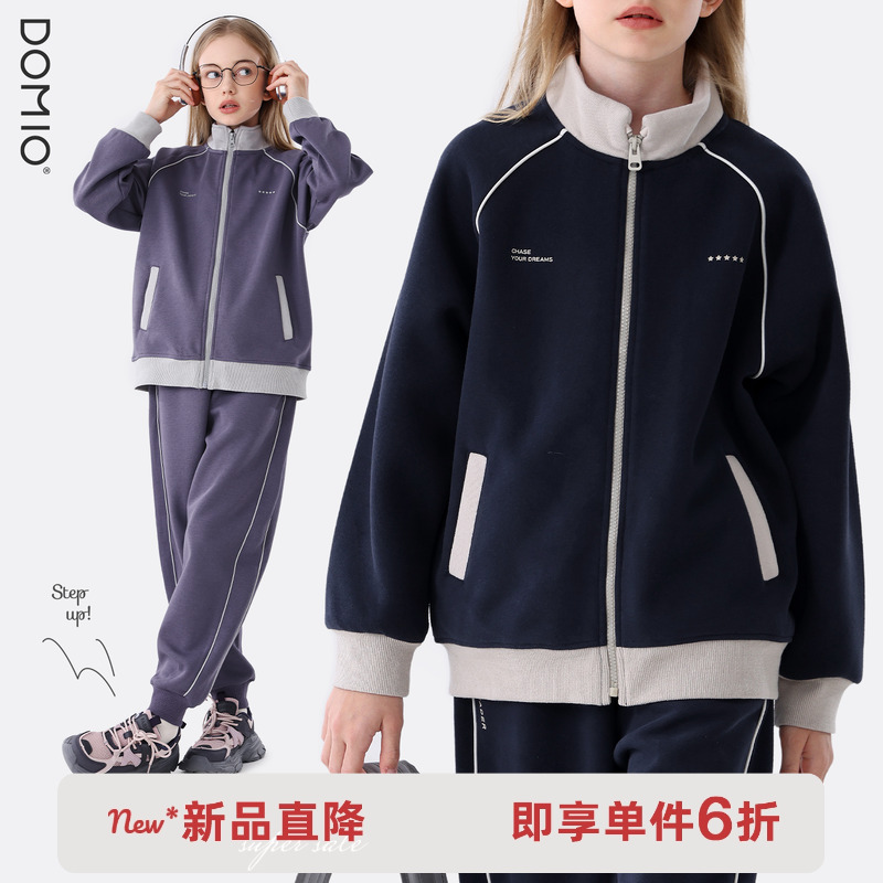 女童套装大童卫衣外套青少年童装