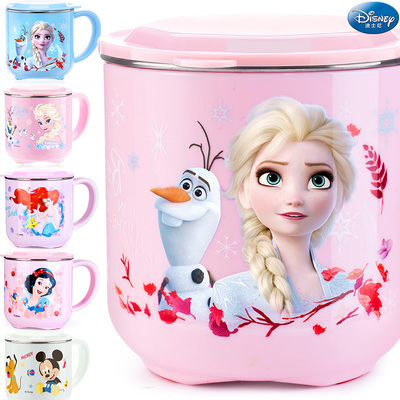 儿童水杯保温牛奶杯2025新款家用带刻度防摔不锈钢316食品级杯子