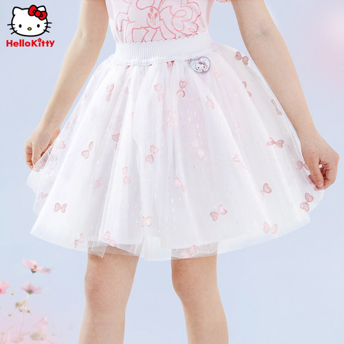 helloKitty半身裙网纱裙