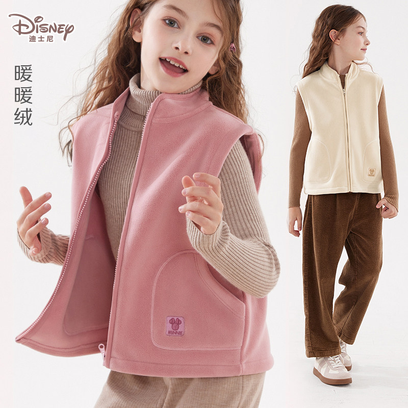 迪士尼女童马甲常规/加厚可选图片