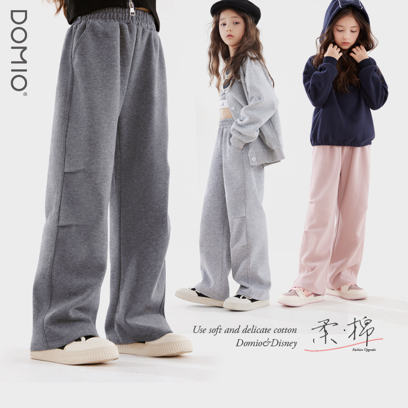 多妙屋女童裤子儿童休闲运动裤