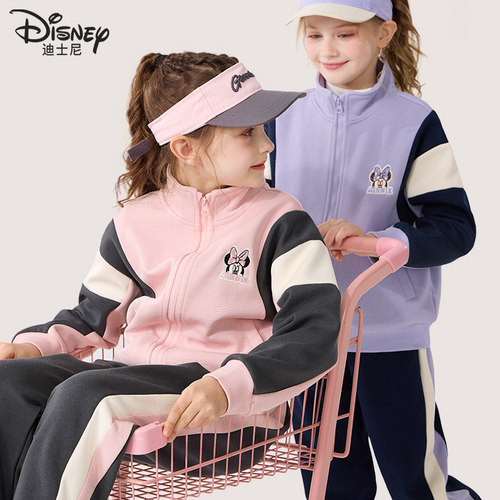 女童运动套装儿童秋冬装新款休闲外套中大童宽松运动裤子洋气卫衣