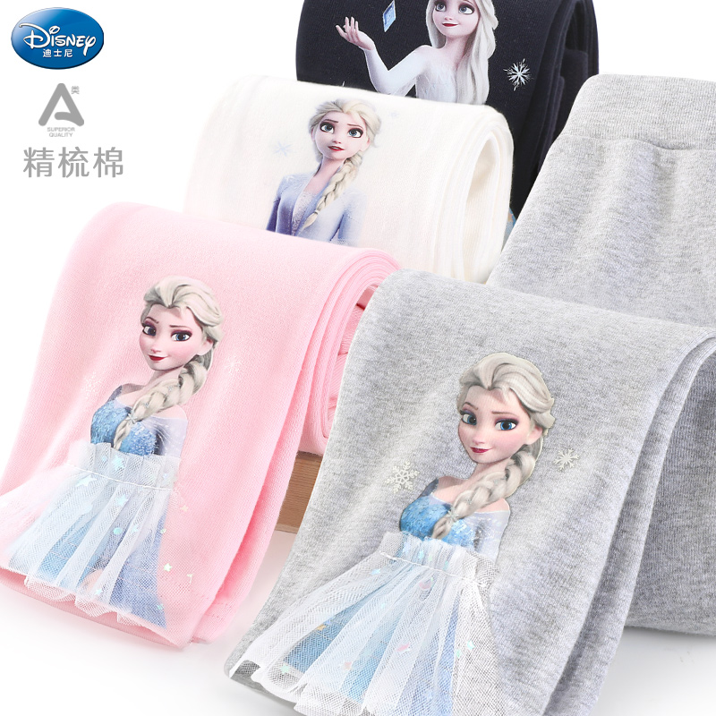 迪士尼女童打底裤宝宝外穿秋季