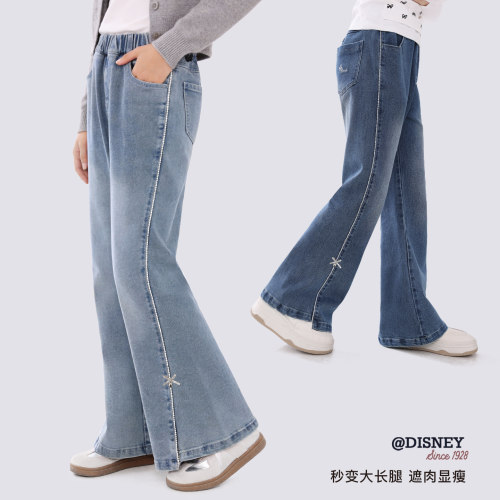 迪士尼女童牛仔裤春秋装2026新款