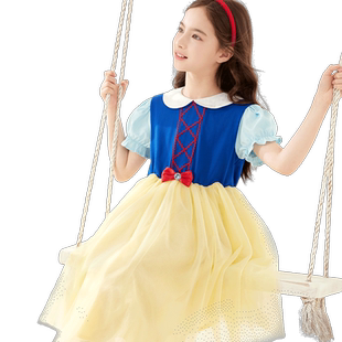 女童连衣裙儿童裙子2026春夏新款白雪公主裙中大童网纱裙长裙夏装