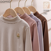 儿童秋冬装 新款 长袖 女童打底衫 T恤中大童半高领春装 加绒加厚上衣