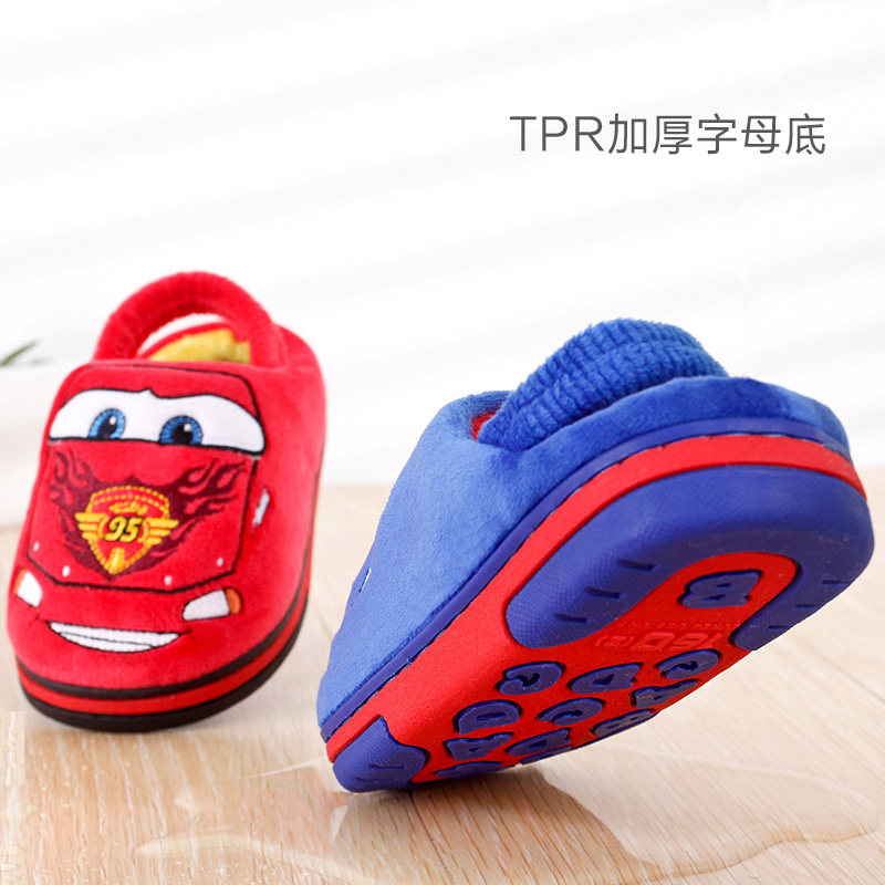 Pantoufles enfants en suède DISNEY pour hiver - semelle autre - Ref 1032632 Image 4