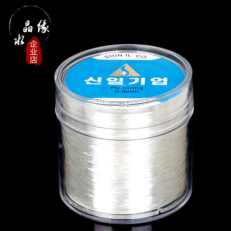 DIY BEADED ROPE IMPORTED ROUND CRYSTAL LINE ELASTIC LINE WEAR VAJRA BODHI OLIVE CORE BRACELET ROPE NECKLACE LINE