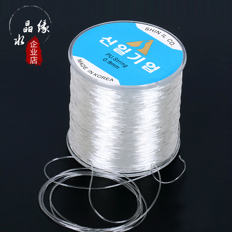 DIY BEADED ROPE IMPORTED ROUND CRYSTAL LINE ELASTIC LINE WEAR VAJRA BODHI OLIVE CORE BRACELET ROPE NECKLACE LINE