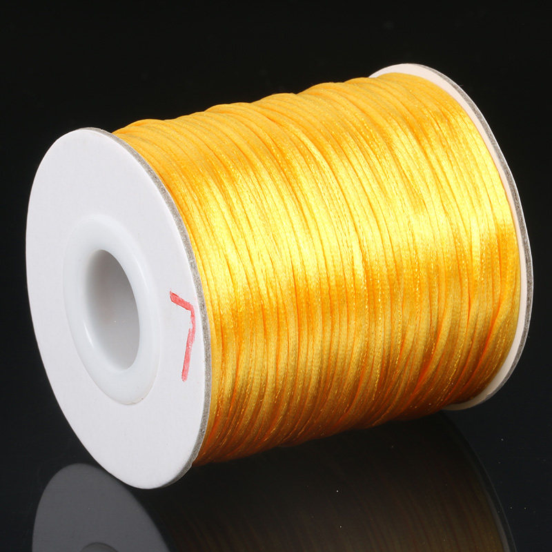 NO. 6 NO. 7 CHINESE KNOT ROPE BRACELET HAND ROPE BRAIDED WIRE KOREAN SILK DIY BRACELET BRIGHT LIGHT BEADED STRAND