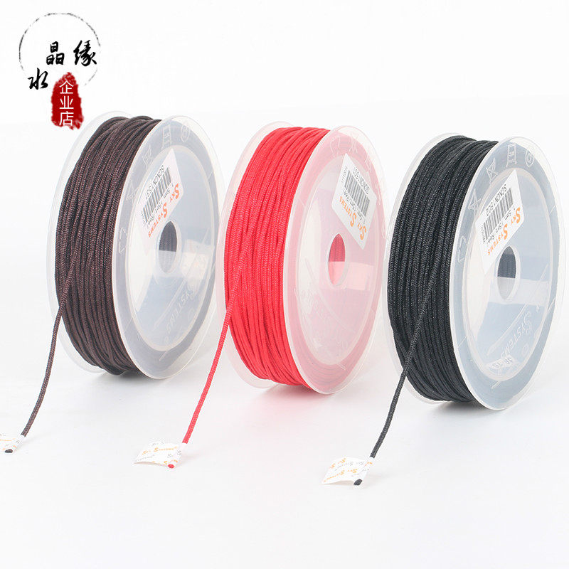 1MM 1.2MM 1.5MM JADE THREAD DIY HANDMADE MATERIAL BRAIDED WIRE BRACELET CHINA KNOT THREAD PENDANT RED ROPE