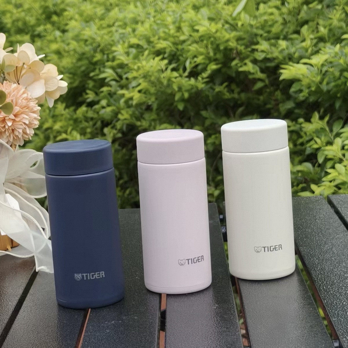 TIGER日本虎牌保温杯女可爱便携迷你超轻男小水杯子200ml