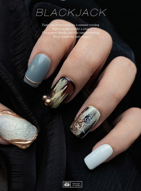 法式极简日式穿戴甲短款婚甲欧美高级感小众显白美甲贴片手作甲片