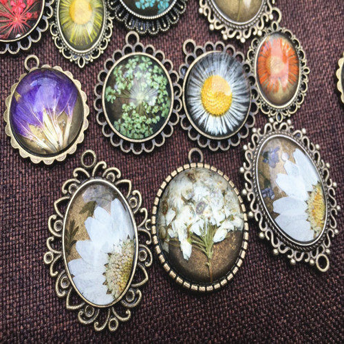 项链吊坠底座时光宝石饰品配件