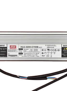 明纬电源 HLG-320H-C1750B  320W恒流型LED深井灯驱动器