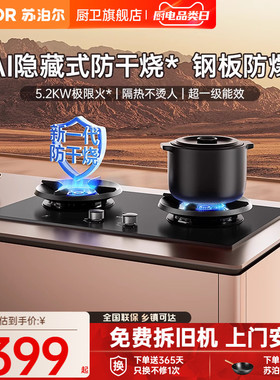 苏泊尔MF25防干烧防爆燃气灶家用双灶天然气式灶具灶台厨房炉灶台