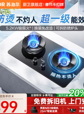 苏泊尔MB21燃气灶煤气灶双灶家用嵌入式天然气液化气灶具猛火灶台