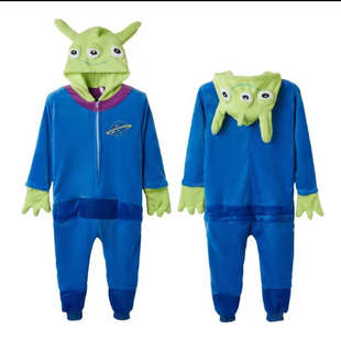 跨境外贸怪兽服儿童三眼怪cos服电力公司动漫装扮圣诞化妆舞会冬