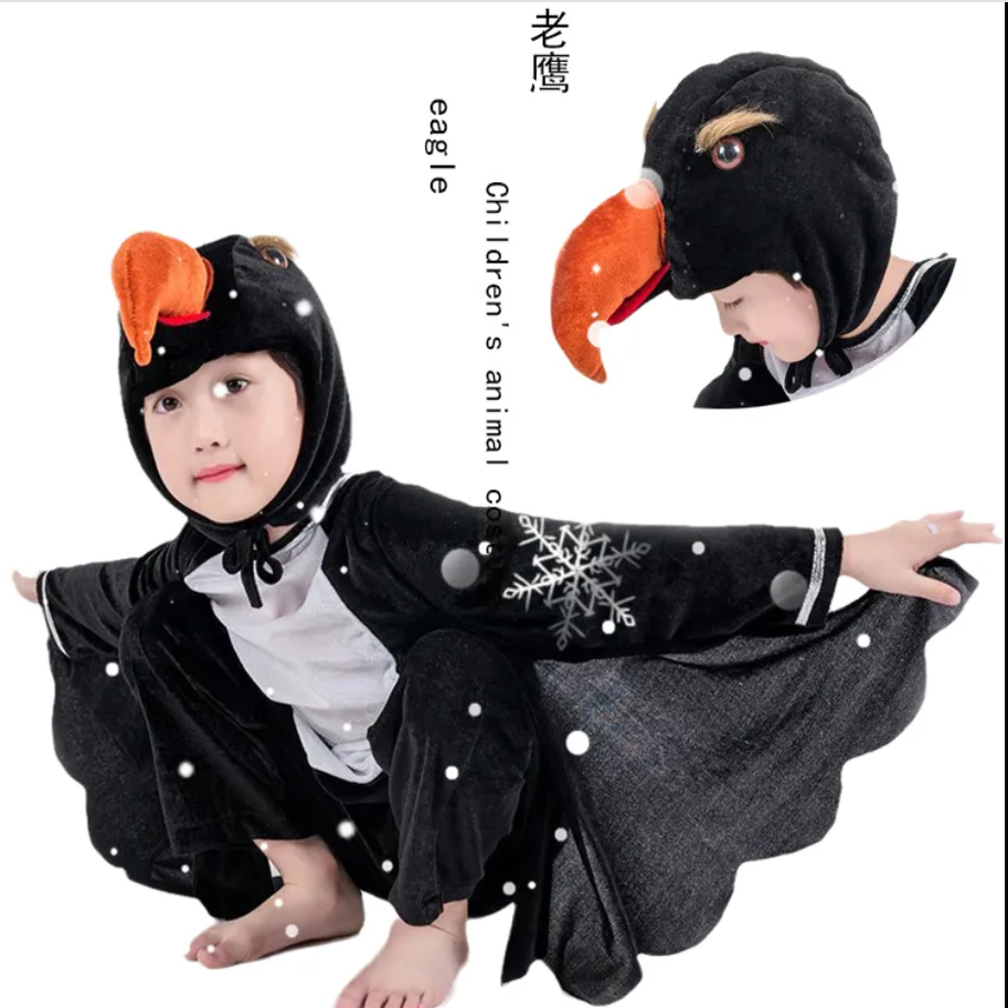 5元旦儿童动物表演服老鹰捉小鸡演出服幼儿园童话剧衣服万圣节cos