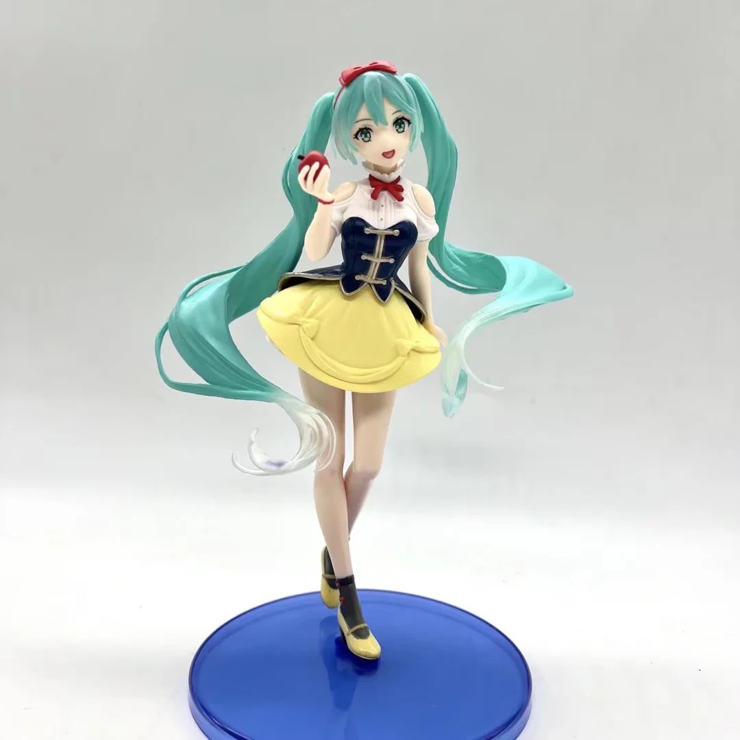 美 少女miku 初音 白雪公主 拿苹果 白雪姬 站姿 摆件 盒装手办
