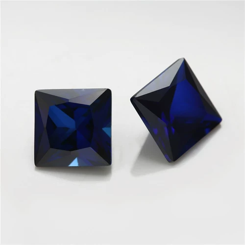 34#квадратная локальная локальная локация 3*3 ~ 8*8 мм Синтетический сапфировый искусственный искусственный драгоценный камень Вучжоу