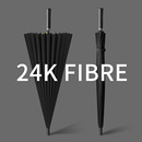 男士 长柄雨伞定制logo暴雨专用汽车大号双人黑色禁欲系全自动伞男