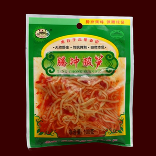 云南保山特产 栗树园腾冲酸笋100克酸笋丝臭笋傣家风味酸笋红笋